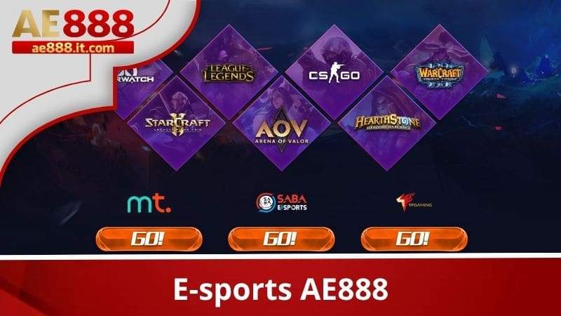 E-Sports AE888 là sản phẩm cá cược thể thao điện tử được phát triển bới nhà cái uy tín AE888